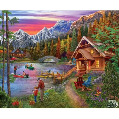 SunsOut Puzzle Tom Wood - Stone Bridge Lake - 1000 pièces - Publicité SunsOut Puzzle Tom Wood - Stone Bridge Lake - 1000 pièces - Publicité