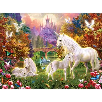 SunsOut Puzzle Jan Patrik Krasny - Castle Unicorns - 1000 pièces - Publicité SunsOut Puzzle Jan Patrik Krasny - Castle Unicorns - 1000 pièces - Publicité