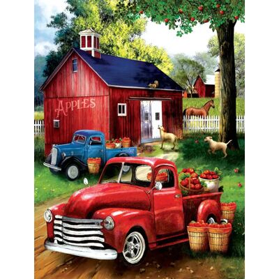 SunsOut Puzzle Pièces XXL - Apples for Sale - 200 à 499 pièces - Publicité SunsOut Puzzle Pièces XXL - Apples for Sale - 200 à 499 pièces - Publicité