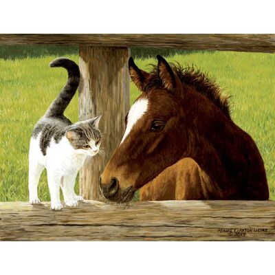SunsOut Puzzle Pièces XXL - Whiskery Hello - 500 à 999 pièces - Publicité SunsOut Puzzle Pièces XXL - Whiskery Hello - 500 à 999 pièces - Publicité