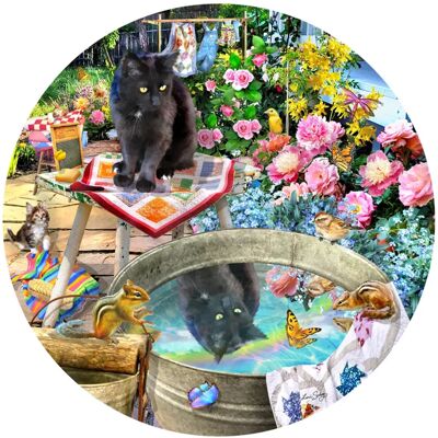 SunsOut Puzzle Reflets de Chaton - 500 à 999 pièces - Publicité SunsOut Puzzle Reflets de Chaton - 500 à 999 pièces - Publicité