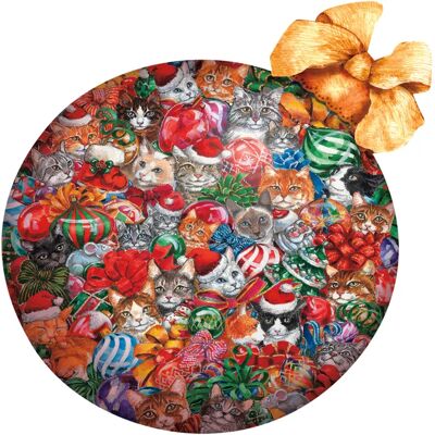 SunsOut Puzzle Décoration de Noël Chats - 500 à 999 pièces - Publicité SunsOut Puzzle Décoration de Noël Chats - 500 à 999 pièces - Publicité