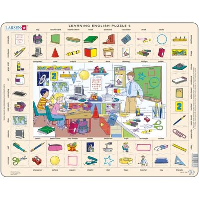 Puzzle Larsen Cadre - Apprendre l'Anglais 6 : L'Ecole - Puzzle - Publicité Puzzle Larsen Cadre - Apprendre l'Anglais 6 : L'Ecole - Puzzle - Publicité