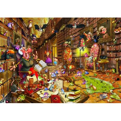 Grafika Puzzle François Ruyer - Sorcière à la Bibliothèque - 1500 pièces - Publicité Grafika Puzzle François Ruyer - Sorcière à la Bibliothèque - 1500 pièces - Publicité