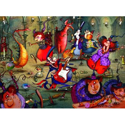 Grafika Puzzle François Ruyer - La Fête des Sorcières - 2000 pièces - Publicité Grafika Puzzle François Ruyer - La Fête des Sorcières - 2000 pièces - Publicité