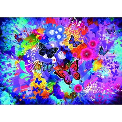 Grafika Puzzle Fleurs et Papillons Colorés - 500 à 999 pièces - Publicité Grafika Puzzle Fleurs et Papillons Colorés - 500 à 999 pièces - Publicité
