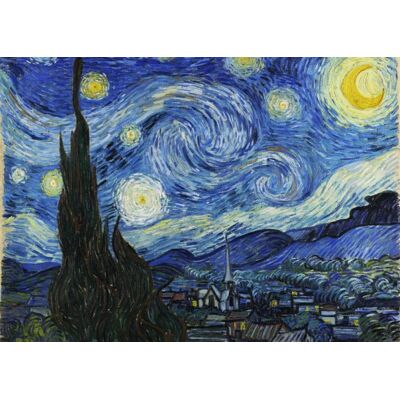 Grafika Puzzle Vincent Van Gogh - La Nuit étoilée, 1889 - 500 à 999 pièces - Publicité Grafika Puzzle Vincent Van Gogh - La Nuit étoilée, 1889 - 500 à 999 pièces - Publicité