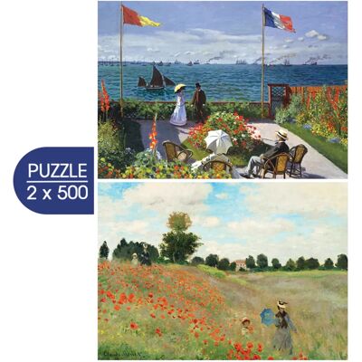 Grafika - L'Art de Monet - Terrasse - Coquelicot - Puzzle - Publicité Grafika - L'Art de Monet - Terrasse - Coquelicot - Puzzle - Publicité