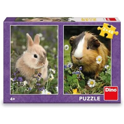 Dino ZAJAČIK A MORČE 2x48 Puzzle - Puzzle - Publicité Dino ZAJAČIK A MORČE 2x48 Puzzle - Puzzle - Publicité