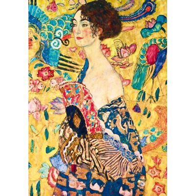 Bluebird Puzzle Puzzle Gustave Klimt - Lady with Fan, 1918 - 1000 pièces - Publicité Bluebird Puzzle Puzzle Gustave Klimt - Lady with Fan, 1918 - 1000 pièces - Publicité