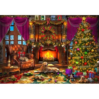 Bluebird Puzzle Puzzle Cosy Christmas Room - 1000 pièces - Publicité Bluebird Puzzle Puzzle Cosy Christmas Room - 1000 pièces - Publicité