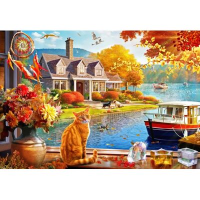 Bluebird Puzzle Puzzle Crisp Fall View - 1000 pièces - Publicité Bluebird Puzzle Puzzle Crisp Fall View - 1000 pièces - Publicité