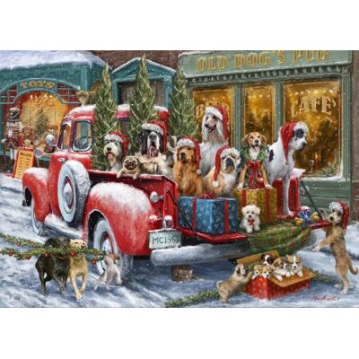 Bluebird Puzzle Puzzle Dogs on Truck - 500 à 999 pièces - Publicité Bluebird Puzzle Puzzle Dogs on Truck - 500 à 999 pièces - Publicité