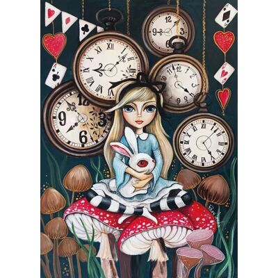 Magnolia Puzzle Alice Time - 1000 pièces - Publicité Magnolia Puzzle Alice Time - 1000 pièces - Publicité