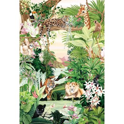 Magnolia Puzzle Jungle Oasis - 1000 pièces - Publicité Magnolia Puzzle Jungle Oasis - 1000 pièces - Publicité
