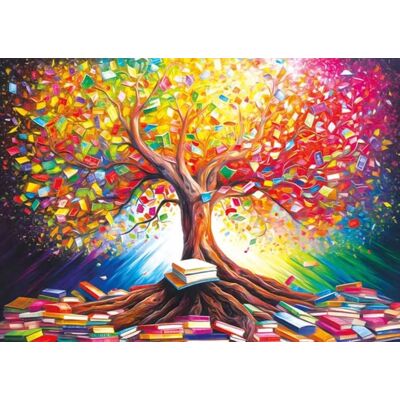 Magnolia Puzzle Tree of Books - 1000 pièces - Publicité Magnolia Puzzle Tree of Books - 1000 pièces - Publicité