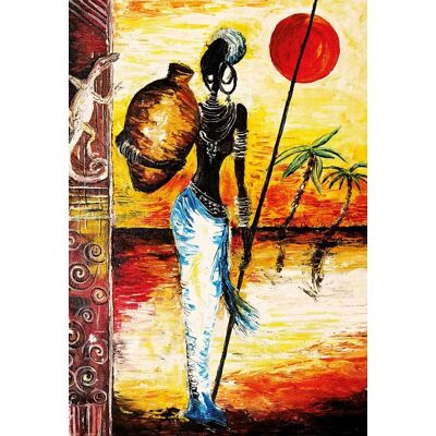 Magnolia Puzzle African Woman - 1000 pièces - Publicité Magnolia Puzzle African Woman - 1000 pièces - Publicité
