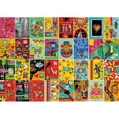 Magnolia Puzzle Mosaïque Pop Art - 1000 pièces - Publicité Magnolia Puzzle Mosaïque Pop Art - 1000 pièces - Publicité