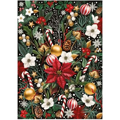 Interdruk Puzzle Christmas Flowers 1 - 1000 pièces - Publicité Interdruk Puzzle Christmas Flowers 1 - 1000 pièces - Publicité
