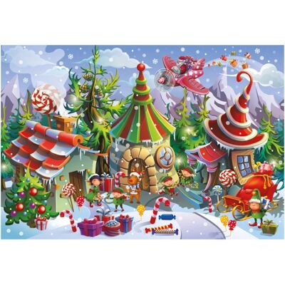 Interdruk Puzzle Pièces XXL - Edition Spéciale - Christmas Elf Village - 200 à 499 pièces - Publicité Interdruk Puzzle Pièces XXL - Edition Spéciale - Christmas Elf Village - 200 à 499 pièces - Publicité