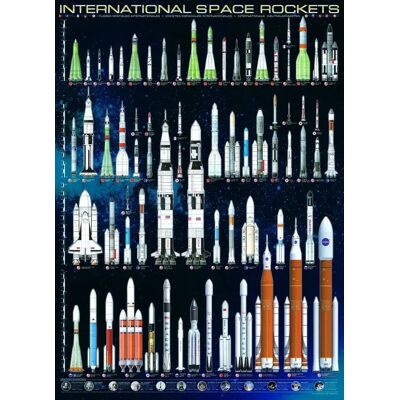 Puzzle de Fusées Spatiales Internationales Eurographics - 1000 Pièces - Publicité Puzzle de Fusées Spatiales Internationales Eurographics - 1000 Pièces - Publicité