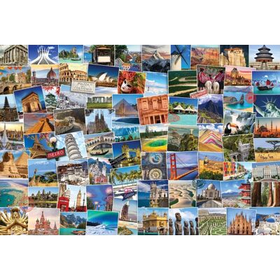 Eurographics Globe-trotteur Monde 2000 pièces Puzzle - Puzzle - Publicité Eurographics Globe-trotteur Monde 2000 pièces Puzzle - Puzzle - Publicité