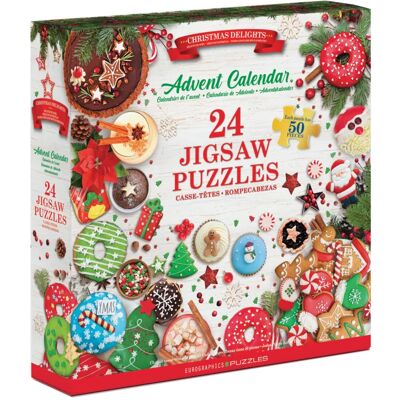 Eurographics Calendrier de l'Avent Puzzle Bleu - Noël - 24 Puzzles - Publicité Eurographics Calendrier de l'Avent Puzzle Bleu - Noël - 24 Puzzles - Publicité