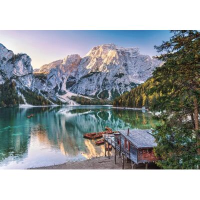 Clementoni Puzzle 1000 pièces Lac Émeraude Braies - Publicité Clementoni Puzzle 1000 pièces Lac Émeraude Braies - Publicité
