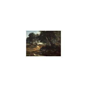 Grafika Jean-Baptiste-Camille Corot : For�t de Fontainebleau, 1834
