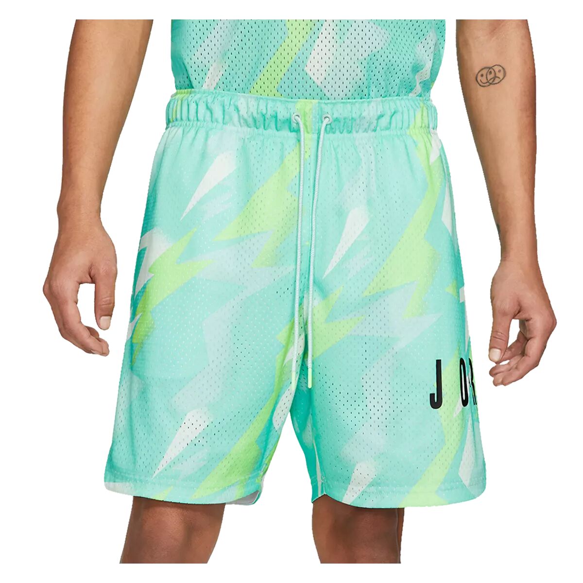 Nike Short Nike Jordan Jumpman Air AOP turquoise/blanc  - turquoise - Size: XXL - male