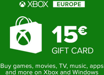 Microsoft Carte cadeau Xbox Live 15? (zone Euro)