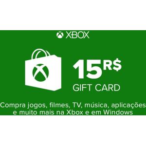 Microsoft Carte cadeau Xbox Live 15 BRL