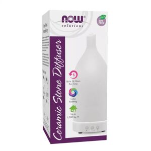 Now Foods Diffuseur en pierre céramique pour huiles essentielles blanc