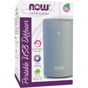 Now Foods Diffuseur portable usb gris pour huiles essentielles