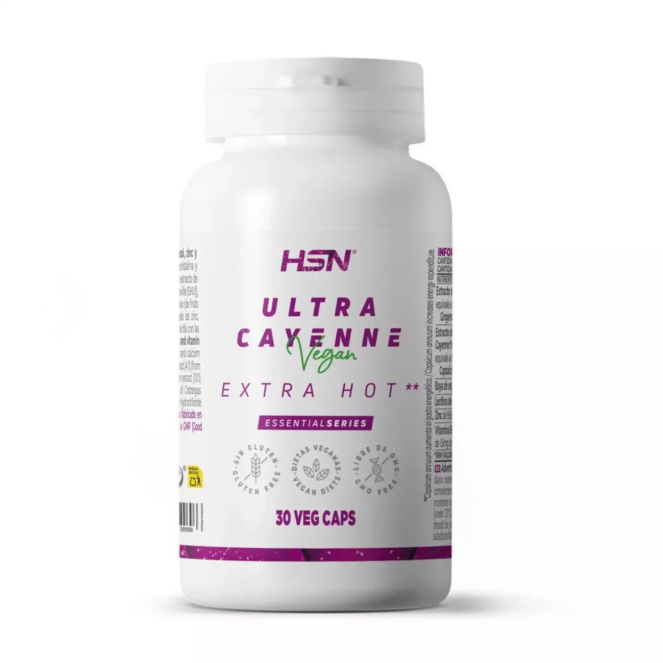 HSN Ultra cayenne extra hot*(2,25% capsaïcine) - 30 veg caps