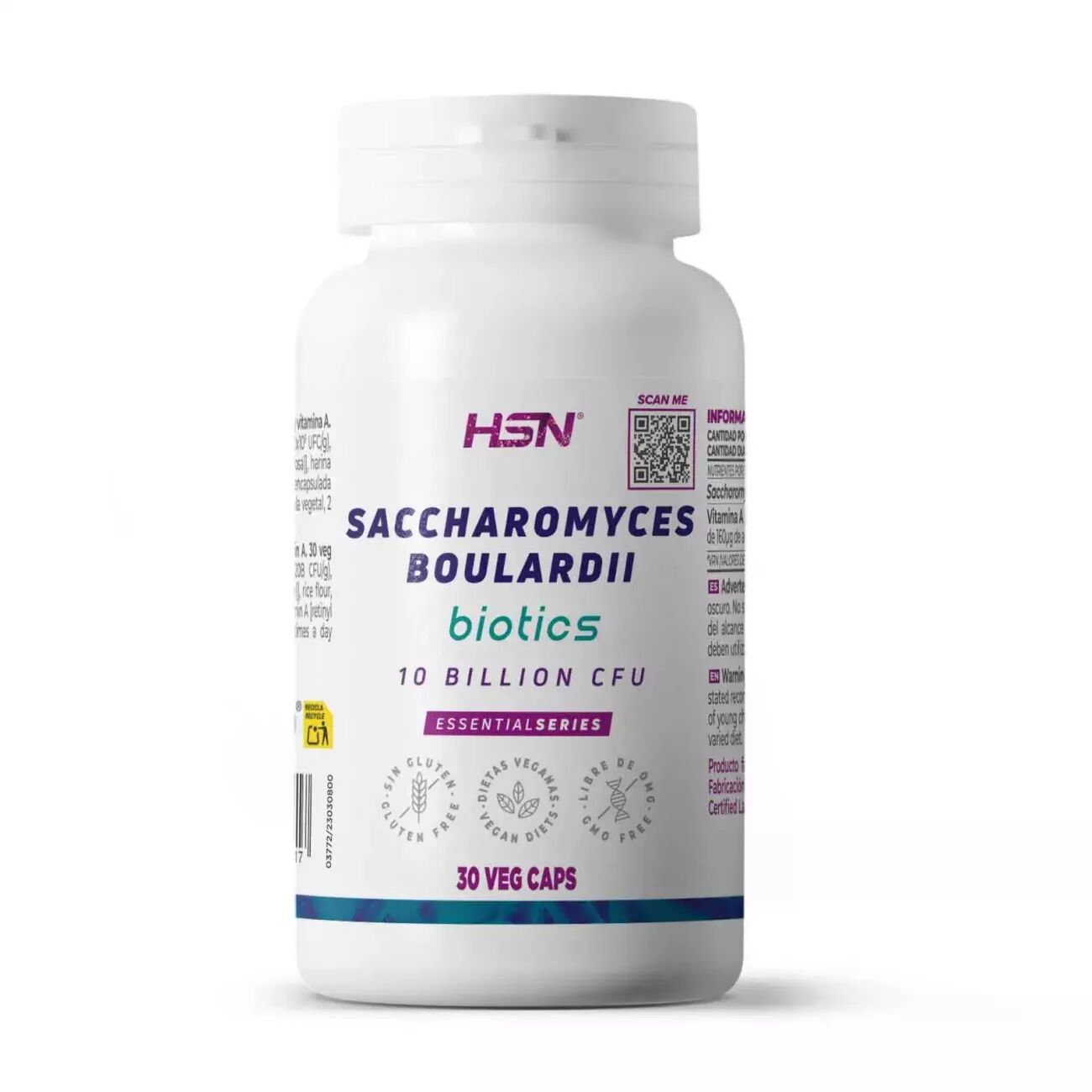 HSN Saccharomyces boulardii 10b ufc - 30 veg caps