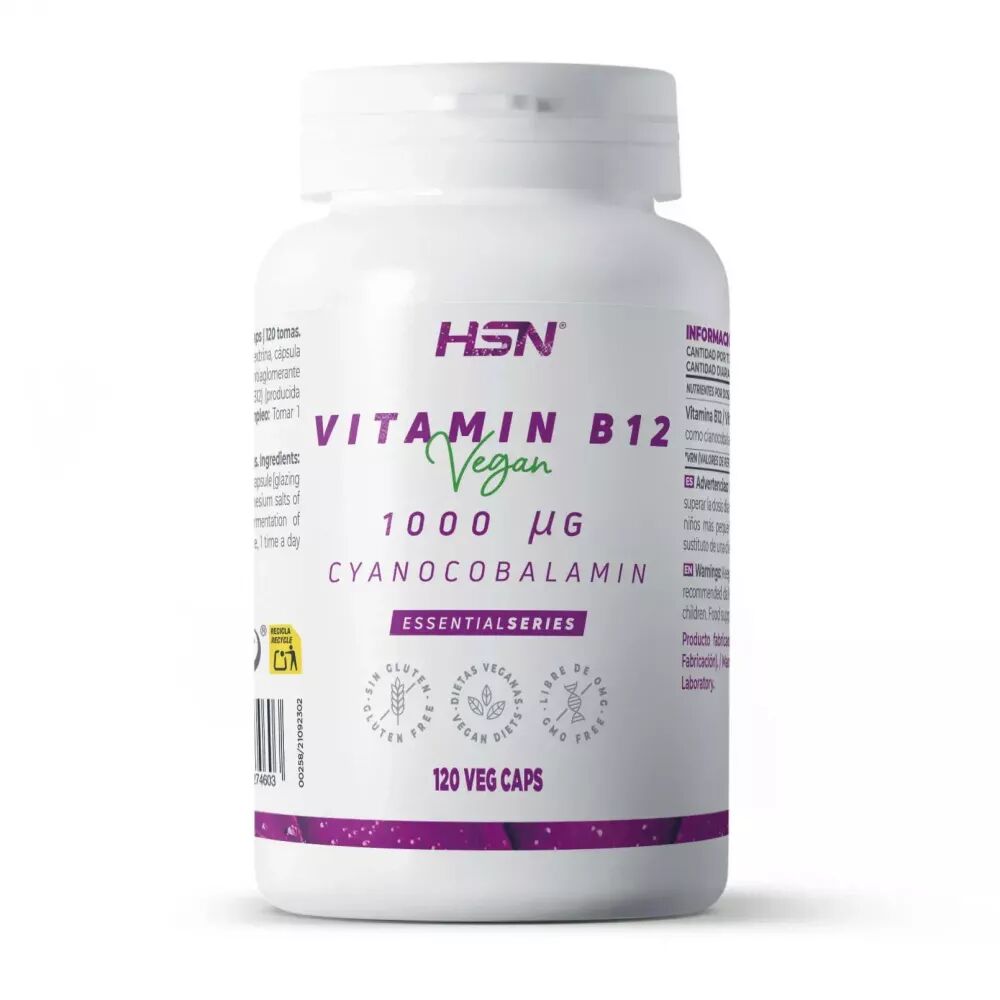 HSN Vitamine b12 (cyanocobalamine) 1000 mcg - 120 veg caps