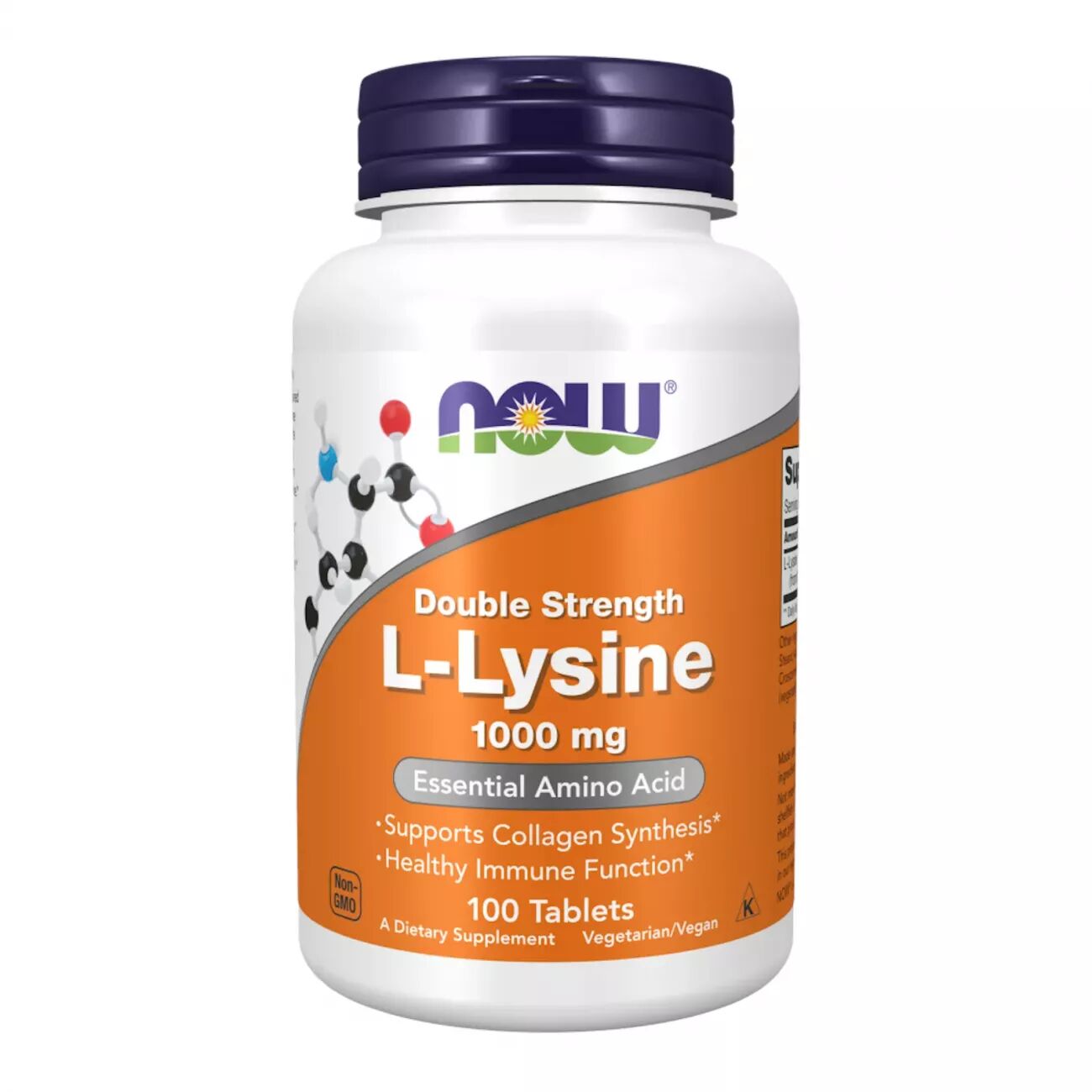 Now Foods L-lysine 1000mg - 100 tabs