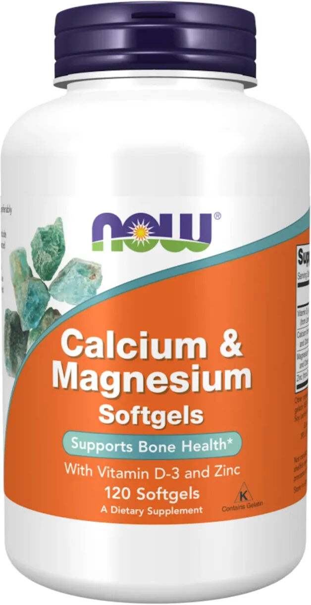 Now Foods Calcium + magnésium 333mg/166mg - 120 perles