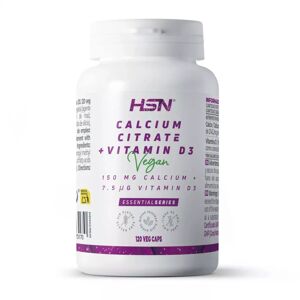 HSN Citrate de calcium + vitamine d3 (150mg calcium/300ui) - 120 veg caps