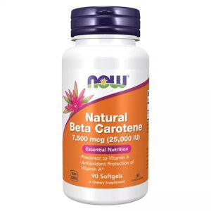 Now Foods Beta-carotene naturelle (vitamine a) 25000iu - 90 softgels