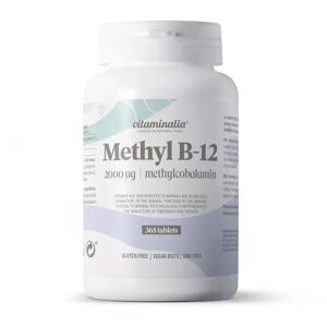 Vitaminalia Vitamine b12 (methylcobalamine) 2000mcg - 365 comps
