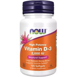 Now Foods Vitamine d3 2000ui - 120 perles