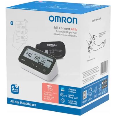 Omron Tensiomètre M4 Connect Afib White / Black One Size unisex - Publicité Omron Tensiomètre M4 Connect Afib White / Black One Size unisex - Publicité