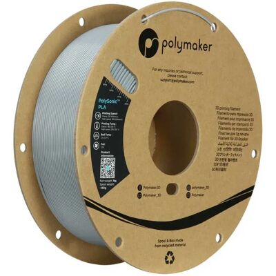 Polymaker Filament Pla Polysonic High Speed Pla 1.75 Mm 1kg Grey One Size unisex - Publicité Polymaker Filament Pla Polysonic High Speed Pla 1.75 Mm 1kg Grey One Size unisex - Publicité