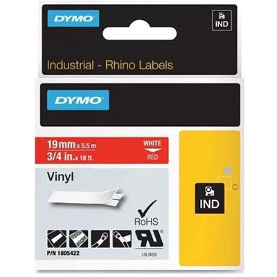 Dymo Cartouche De Ruban Id1-19 Red One Size unisex - Publicité Dymo Cartouche De Ruban Id1-19 Red One Size unisex - Publicité