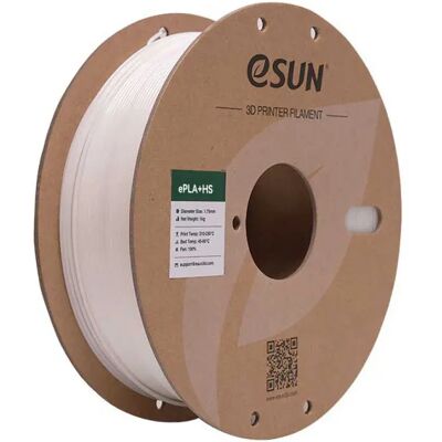 eSun ePLA+HS 1.75mm Blanc 1kg - Filament 3D - Publicité eSun ePLA+HS 1.75mm Blanc 1kg - Filament 3D - Publicité