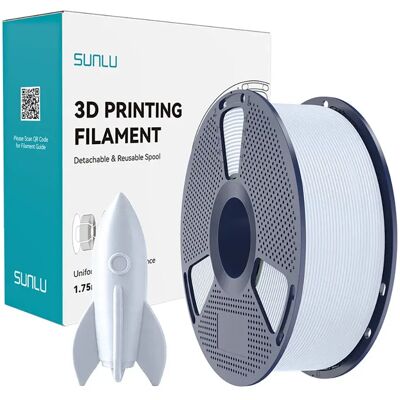Sunlu Filament Pla Pla 85100 White One Size - Publicité Sunlu Filament Pla Pla 85100 White One Size - Publicité