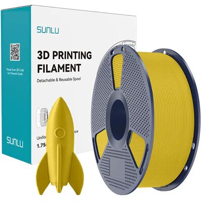 Sunlu Filament Pla Pla Yellow One Size unisex - Publicité Sunlu Filament Pla Pla Yellow One Size unisex - Publicité