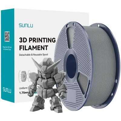 Sunlu Filament Pla+ 85155 Grey One Size - Publicité Sunlu Filament Pla+ 85155 Grey One Size - Publicité